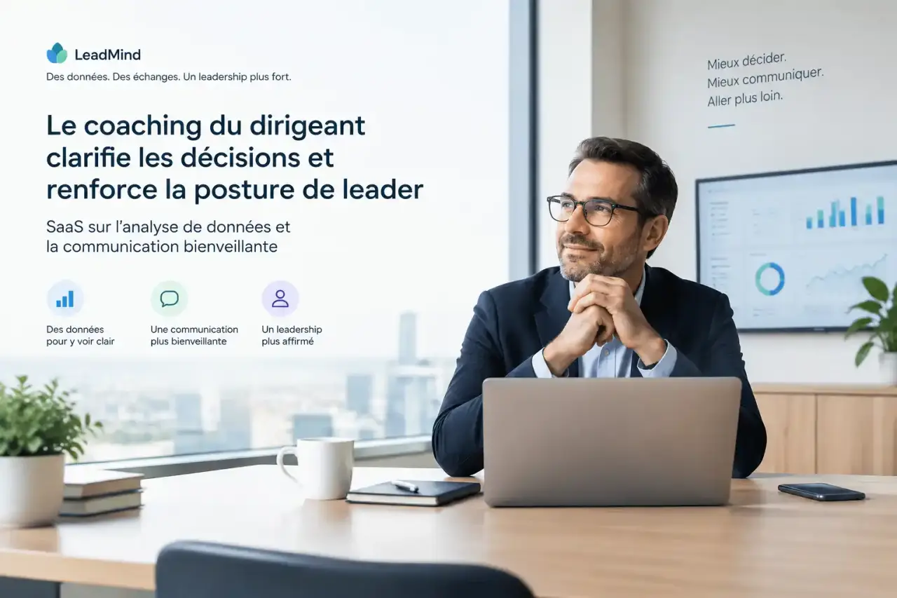 Le coaching du dirigeant clarifie les décisions et renforce la posture de leader