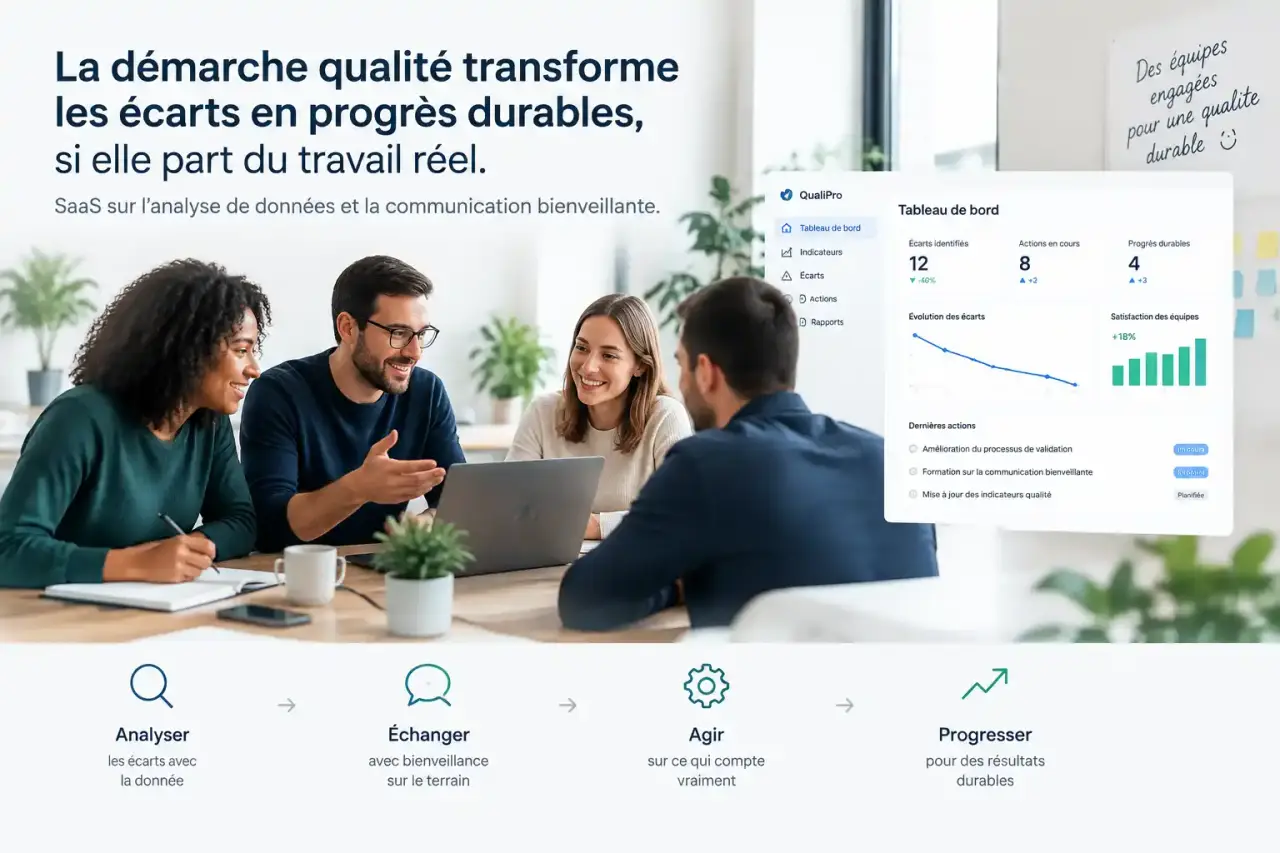 La démarche qualité transforme les écarts en progrès durables, si elle part du travail réel
